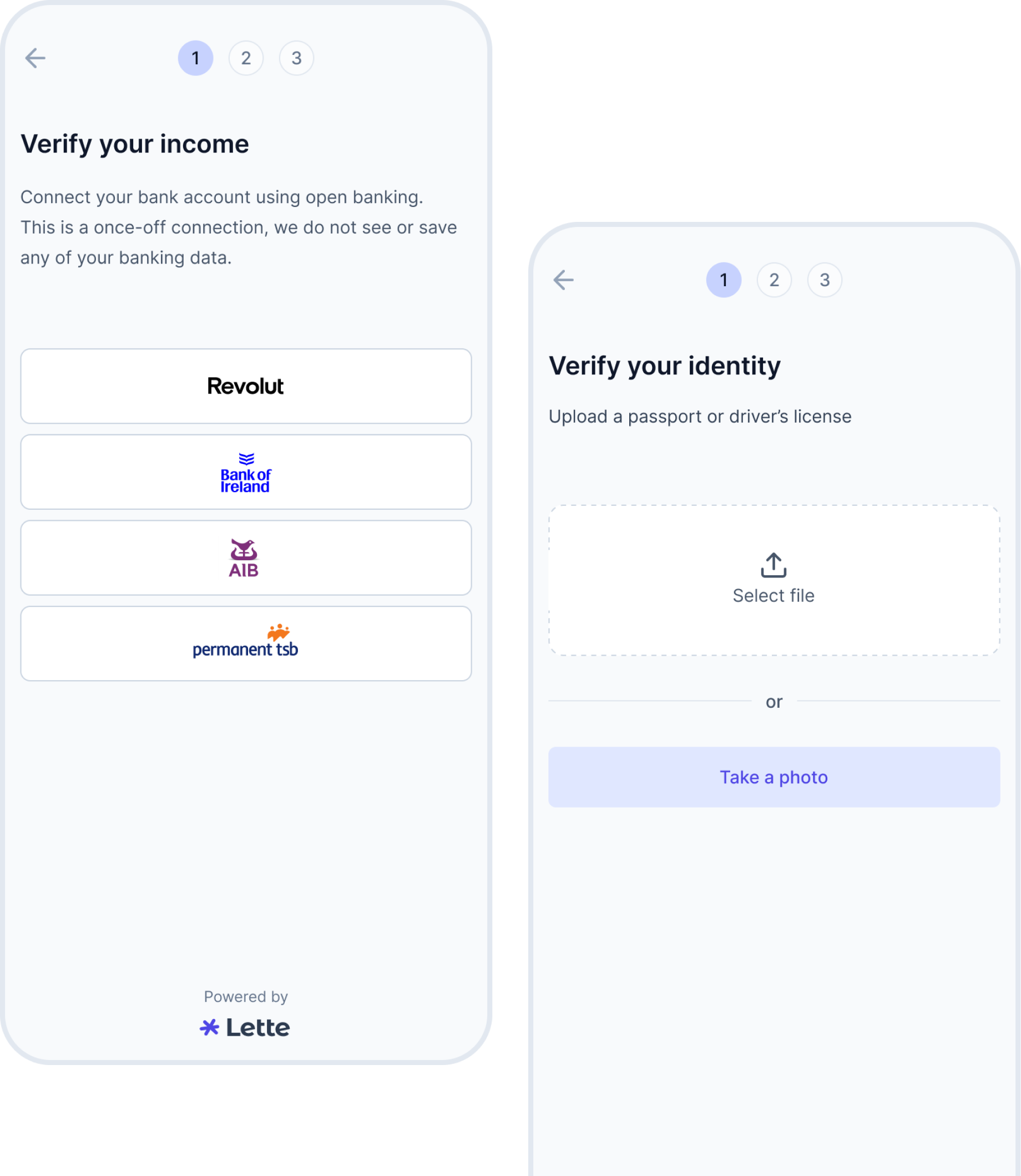 Bank integration interface